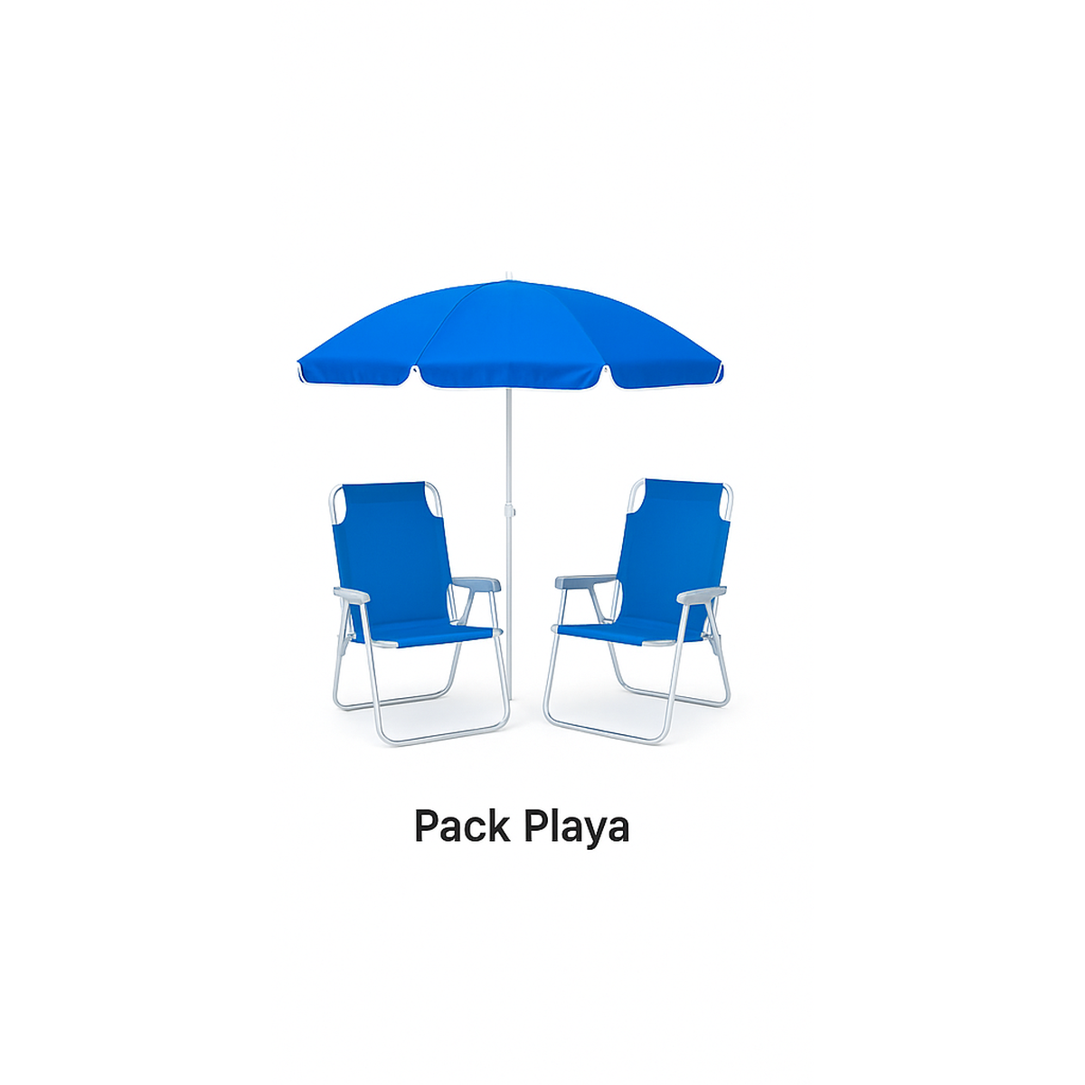 Pack Playa – sombrilla y sillas